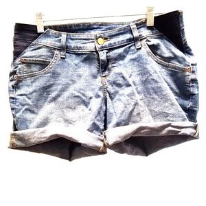 Denim Maternity Shorts